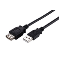 LinkIT USB 2.0 A-A, M/F, 0,2 m. skj&#248;t A han til A hun. Svart
