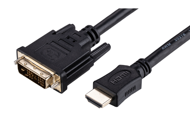LinkIT HDMI A Male - DVI -D Male 10M 19 pin HDMI A to 18+1 pin digital DVI Ma 